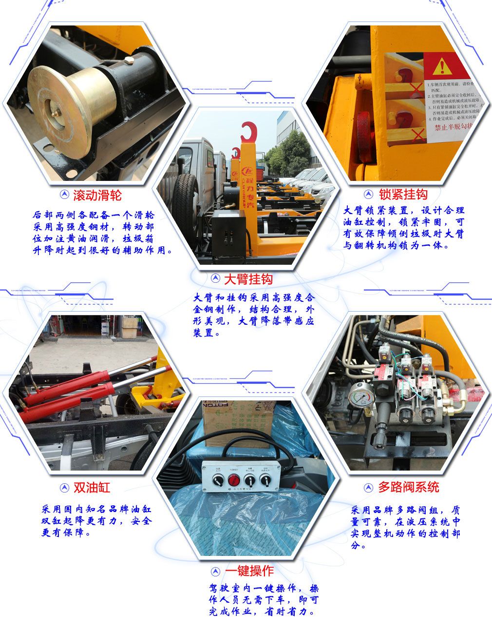 長安3方勾臂式垃圾車（單輪）