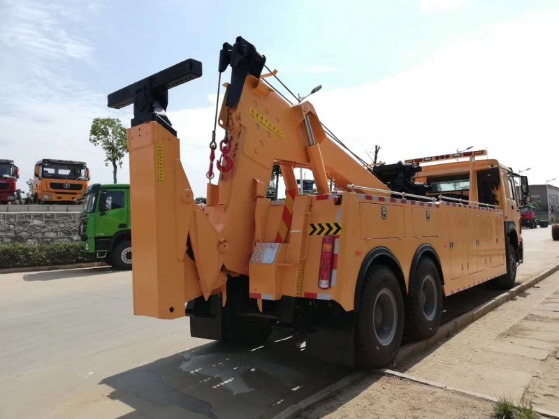 豪沃后八輪清障車(chē)拖吊聯(lián)體（一拖一）清障車(chē)