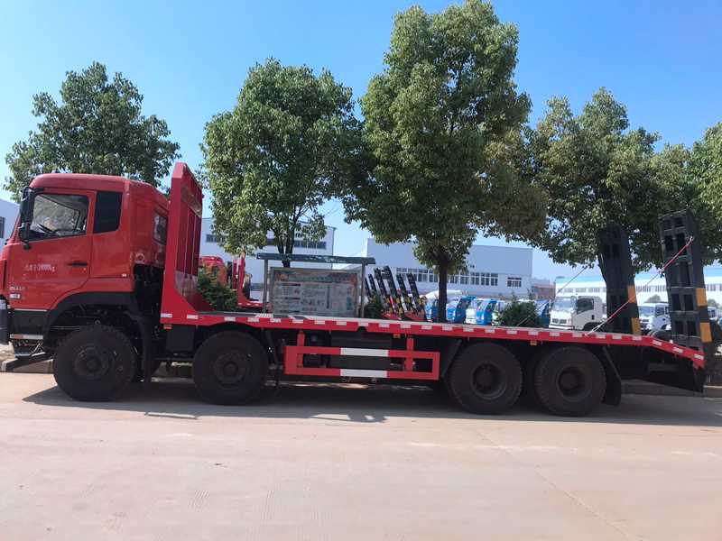 東風天龍前四后八平板運輸車圖片